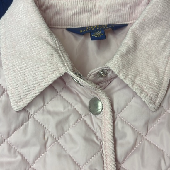 Girls Polo Ralph Lauren Light Pink Quilted Puffer Jacket, XL, 16, EUC - Picture 7 of 7